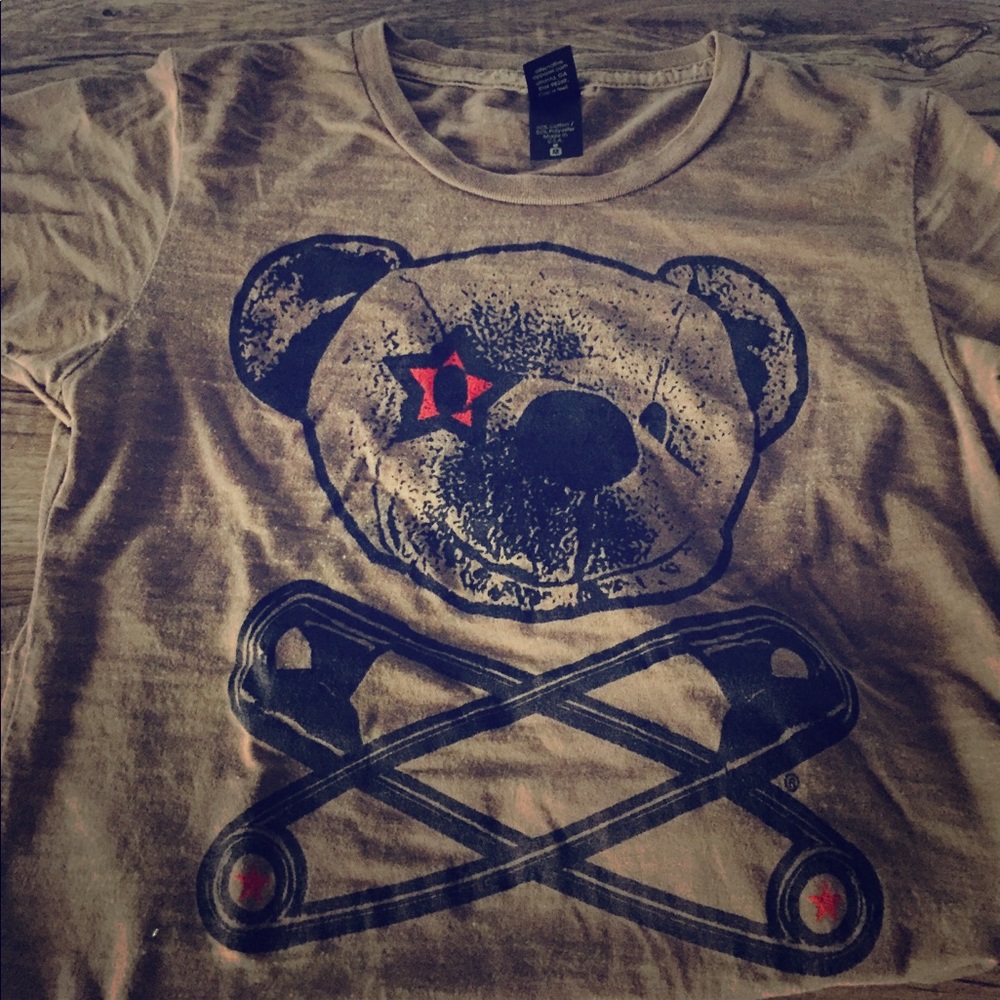 Custom graphic burnout tee